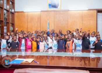 Assemblée nationale : Le président Vital Kamerhe adhère positivement au plaidoyer des enfants déplacés internes du Nord-kivu
