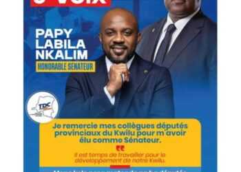 Kwilu : voici la première réaction du Sénateur Papy Labila Nkalim après sa victoire