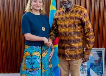 Diplomatie parlementaire : l&rsquo;ambassadrice des Pays-Bas en RDC Angèle Samura a échangé avec le président Vital Kamerhe sur la situation sécuritaire qui prévaut en RDC