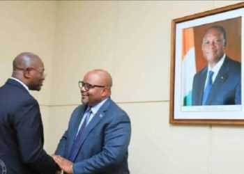 Félix Tshisekedi à l’investiture du président Alassane Ouattara