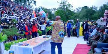 Nord-Kivu : Aimé Boji à Lubero, à 3 km de la ligne de front, pour un message de paix et d&rsquo;unité